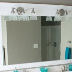 Beautiful Remodelaholic | Framing A Large Bathroom Mirror large framed bathroom mirrors
