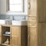 Beautiful ... Solid Oak Tall Unit ... oak bathroom furniture freestanding