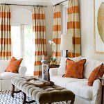 Beautiful This photo about: Horizontal Striped Curtains for Modern Room, entitled as horizontal striped curtains