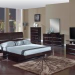 Beautiful Wenge Finish Modern Stylish Bedroom Set w/Optional Casegoods modern bedroom furniture sets