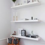 Best A chic 42 spm apartment in Sweden white floating shelves