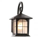 Best Brimfield 1-Light Aged Iron Outdoor Wall Lantern outdoor wall mounted lighting