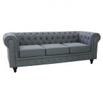 Best Container Grace Linen Fabric Chesterfield Sofa linen chesterfield sofa