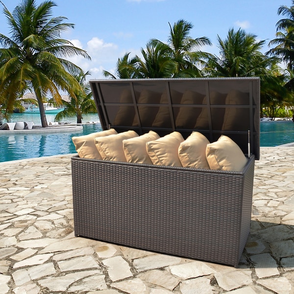 Best Corvus Lattice Outdoor Cushion Storage Box patio cushion storage