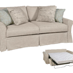 Best Daniel Collection - Sleeper Sofa 40020 Sofa Fabric Shown:Belgium Oatmeal  Throw Pillows: linen sleeper sofa