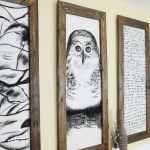 Best giant hand-sketched wall art and DIY frames (Place of My Taste) large wall decorations