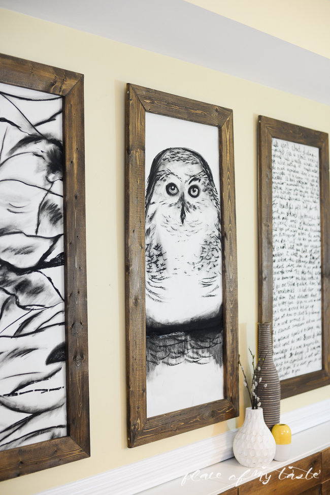Best giant hand-sketched wall art and DIY frames (Place of My Taste) large wall decorations