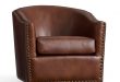 Best Harlow Leather Swivel Armchair | Pottery Barn swivel leather armchair
