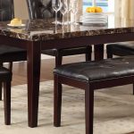Best Homelegance Teague Faux Marble Dining Table - Espresso faux marble dining table