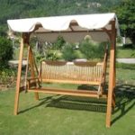 Best International Caravan Royal Tahiti 3 Seater Patio Swing with Frame and  Canopy patio swing canopy