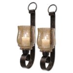 Best Joselyn Small Wall Sconces, Set of Two antique wall candle holders