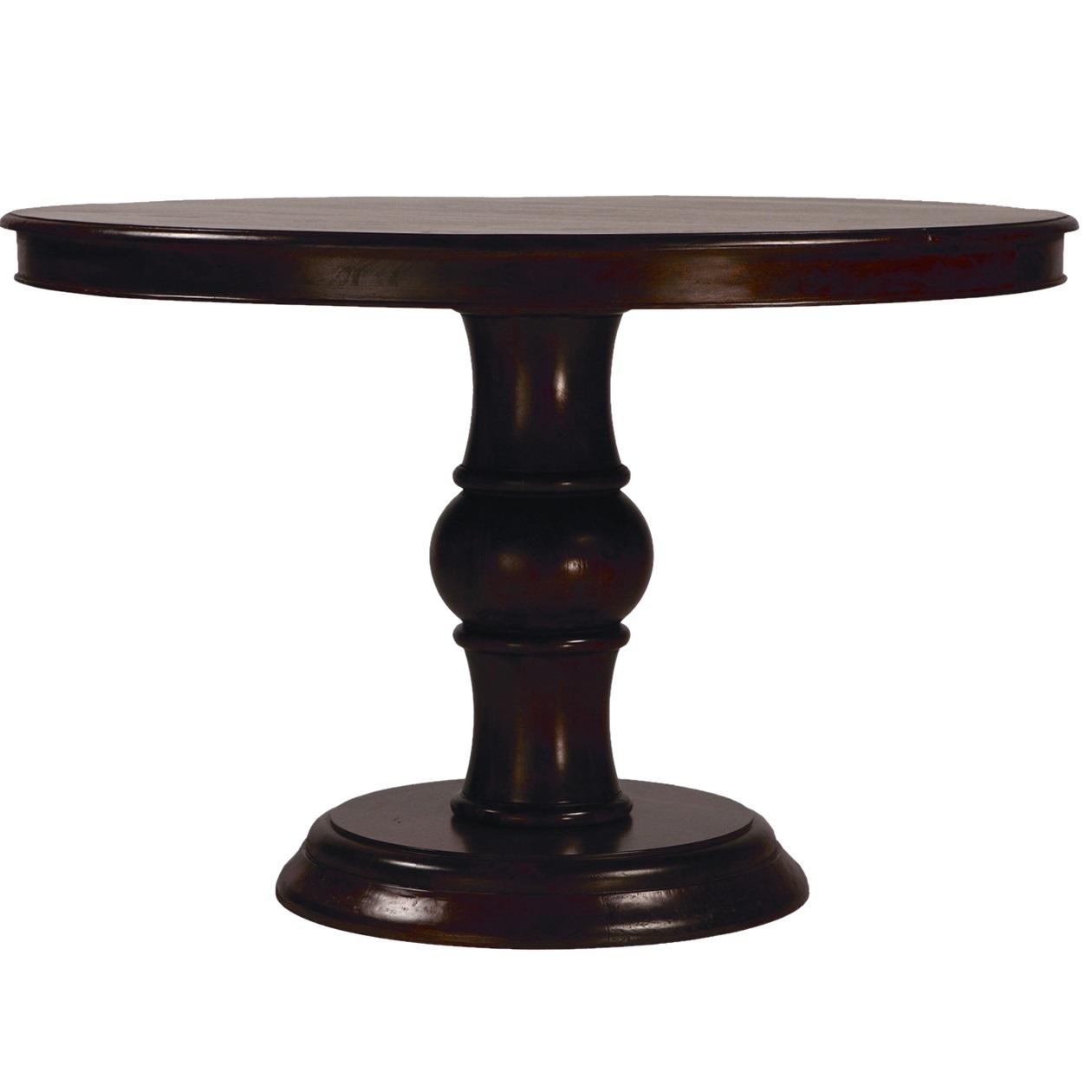 Best Lauren Dark Wood Round Pedestal Dining Table 47 round pedestal dining table