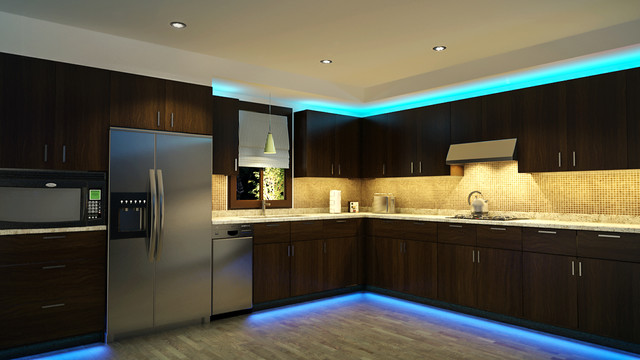 Best LED Kitchen Cabinet and Toe Kick Lighting contemporary-kitchen led kitchen cabinet lighting