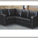 Best ... Milano 2x3 corner sofa set - Black faux leather (1BC2B) ... black faux leather corner sofa