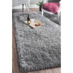 Best nuLOOM Handmade Soft and Plush Solid Grey Shag Rug (7u00276 x 9u0027 soft plush area rugs