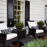 Best Paint shutters black to match wicker and black front door? would look great front porch furniture