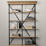 Best restoration hardware inspiration - $100 Wood and Metal Bookshelf metal and wood bookcase