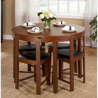 Best Simple Living 5-piece Tobey Compact Round Dining Set contemporary dining room sets