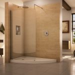 Best Use similar but slightly different materials for the shower. walk in showers without doors