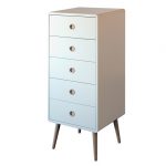 Best Walton Tall Chest of Drawers In White With Oak Legs And 5 white tall chest of drawers