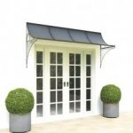 Best Wide door canopy with metal brackets patio door canopy