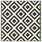 Stunning LAPPLJUNG RUTA Rug, low pile - 6 u0027 7  black and white rug