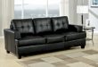 Stylish Diamond Black Leather Sofa Bed black leather sofa bed