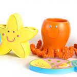 Chic 8. Cartoon Starfish Ocean Bathroom Accessory Set for Kids kids bathroom accessories sets