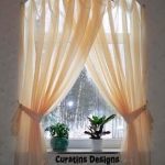 Chic Arched windows curtains on the hooks, Arched windows treatmentes - Curtain  designs window curtain design