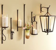 Chic artisanal wall mount candle holders. Fill with candles, greenery, flowers  or wall mounted candle holders