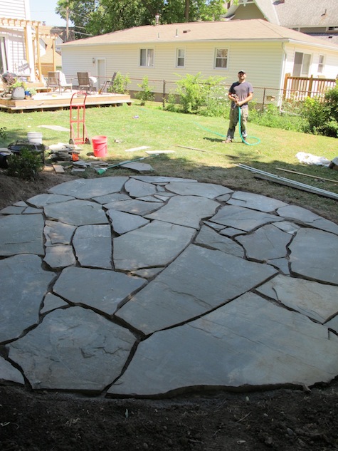 Chic As of today, weu0027re prepared to begin filling the cracks with polymeric diy patio stones