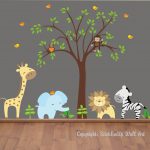 Chic Baby Wall Decals - 131 - Nursery Wall Decals - Jungle Wall Decals. baby bedroom wall stickers