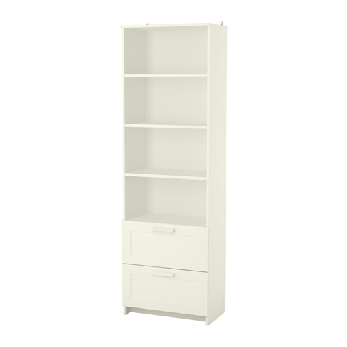 Chic BRIMNES Bookcase IKEA Adjustable shelves, so you can customize your storage  as white bookcase with drawers