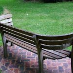Chic Curves Wooden Garden Furniture Seat garden bench seat