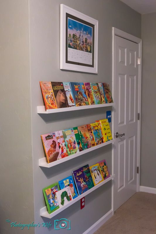 Chic Ikea picture ledges for childrenu0027s front facing book shelves. Such a nice wall bookshelves for kids