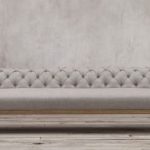 Chic Islington Chesterfield Collection linen chesterfield sofa