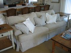 Chic It is very much the style now to have a room or home linen slipcover sofa