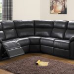 Chic leather corner sofa black leather corner sofa