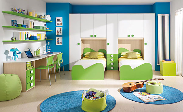 Chic Love this aquamarine inspired bedroom for boys. My nephews loved it too, decorating ideas for boys bedroom
