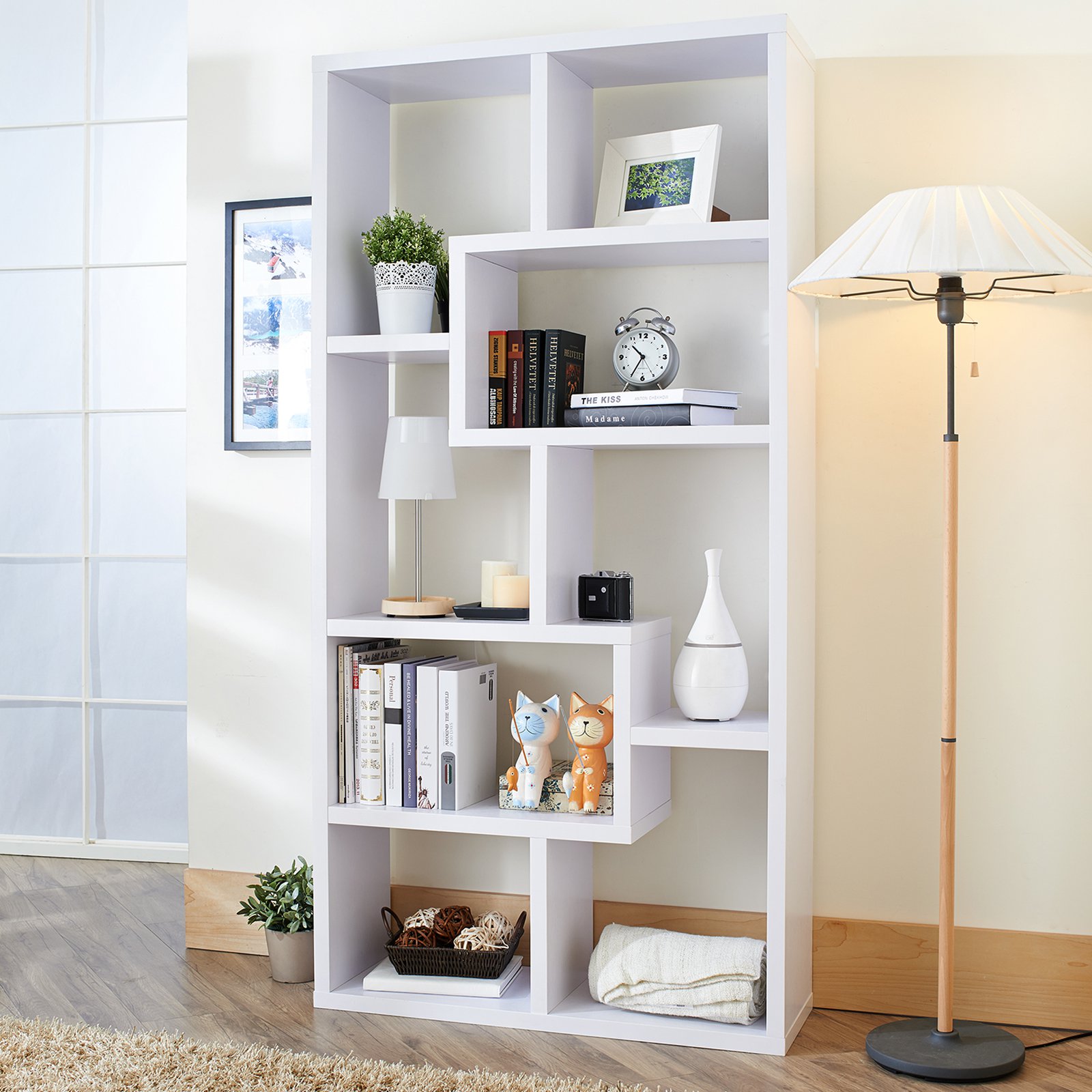 Chic Outstanding Modern White Bookcase Pics Decoration Inspiration ... modern white bookshelf