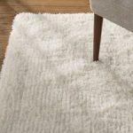 Chic Pierce White Shag Area Rug white and gray shag rug
