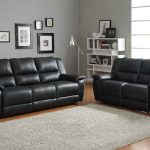 Chic ... Remarkable Black Leather Sofa Set Black Leather Living Room Furniture black leather sofa set