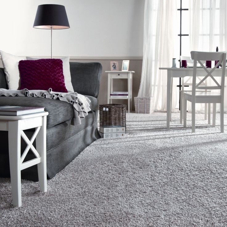 Chic Sleek and modern interior #lounge / #interiordesign / #livingroom grey carpet living room ideas