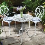 Chic Table bistrot antique. Metal Patio Sets - Metal Garden ... outdoor metal furniture sets