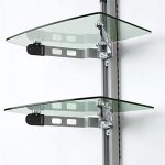 Chic wall mount glass shelves wall mount glass shelves ... wall mounted adjustable shelving