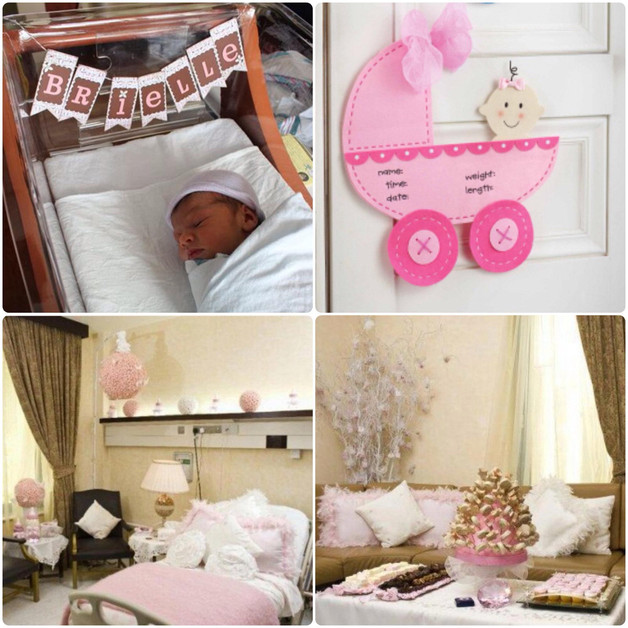 Chic Welcome your baby and your visitors with a beautfully decorated hospital  room! newborn baby room decoration