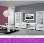 Chic White high gloss dining furniture and sets | EM Italia white gloss living room furniture