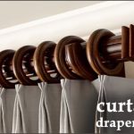 Chic Wooden Drapery Hardware and Curtain Rods wood curtain rods