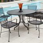 Chic Wrought Iron Dining Sets wrought iron patio table