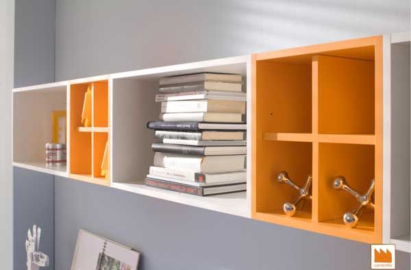 Utilise small places by using wall storage